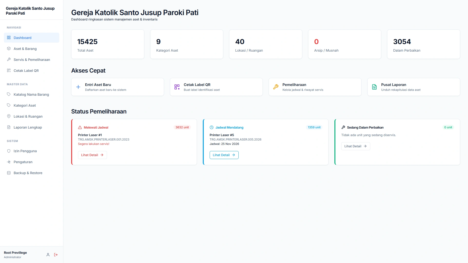 Church Inventory Dashboard